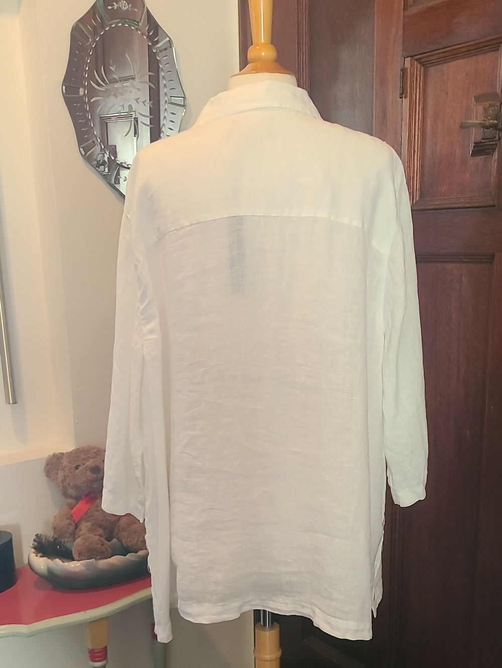 NWT Tahari 100% Linen Tunic Top Size 3x - Picture 4 of 12